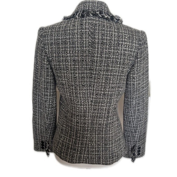 Apostrophe wool blend black/white business suit - jacket & skirt - 6 petite - Picture 4 of 10